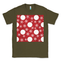 Army Green christmas snow flakes seamless pattern Classic Tee - BundleAndBundleShop