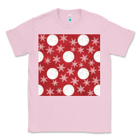 Bubblegum Pink christmas snow flakes seamless pattern Classic Tee - BundleAndBundleShop