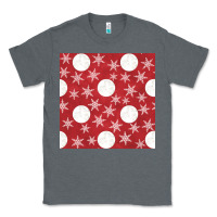 Charcoal Heather christmas snow flakes seamless pattern Classic Tee - BundleAndBundleShop