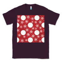 Plum christmas snow flakes seamless pattern Classic Tee - BundleAndBundleShop