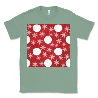 Sage christmas snow flakes seamless pattern Classic Tee - BundleAndBundleShop