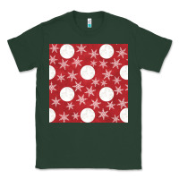 Sports Green christmas snow flakes seamless pattern Classic Tee - BundleAndBundleShop