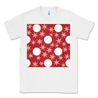 White christmas snow flakes seamless pattern Classic Tee - BundleAndBundleShop