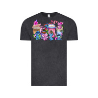 Vintage Black stitch with lilo coffee cups Vintage Tee - AdoDesignShop