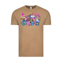 Vintage Coffee stitch with lilo coffee cups Vintage Tee - AdoDesignShop