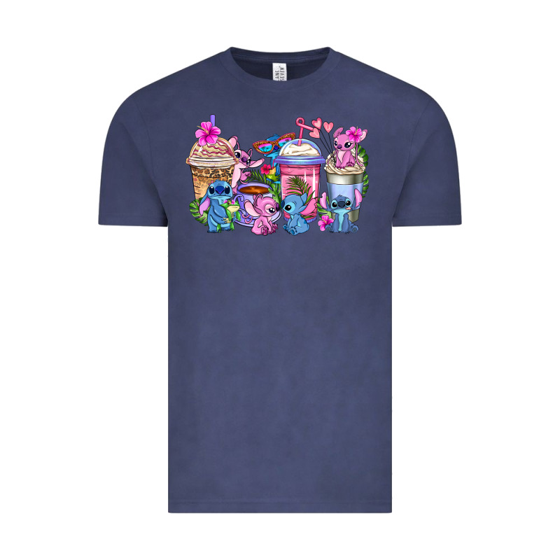 Stitch With Lilo Coffee Cups Vintage Tee by AdoDesignShop | Teevron