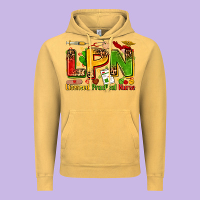 Licensed Practical Nurse Vintage Hoodie Designed By Zillion Design Studio