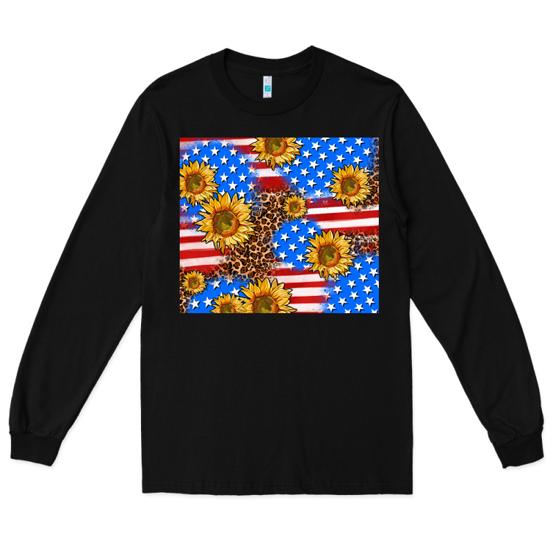 Basic Sunflower And Leopard Long Sleeve Tee by AdoDesignShop | Teevron