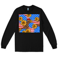 Black basic sunflower and leopard Long Sleeve Tee - AdoDesignShop