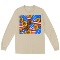 Mushroom basic sunflower and leopard Long Sleeve Tee - AdoDesignShop