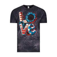 Cloud Black Love 4th of July Vintage Tee - CowGirlArtShop