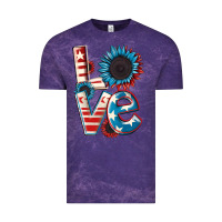 Cloud Purple Love 4th of July Vintage Tee - CowGirlArtShop