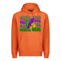 Carrot mardi gras with fleur de lis Premium Hoodie - LillyAllenDesigns