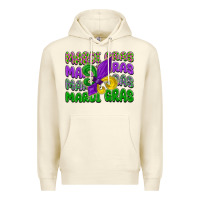 Sandshell mardi gras with fleur de lis Premium Hoodie - LillyAllenDesigns