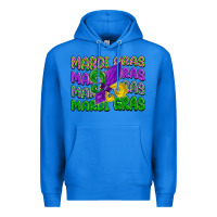 True Royal mardi gras with fleur de lis Premium Hoodie - LillyAllenDesigns