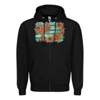 Black wood leather background Zipper Hoodie - AdoDesignShop