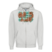 Dove Grey wood leather background Zipper Hoodie - AdoDesignShop