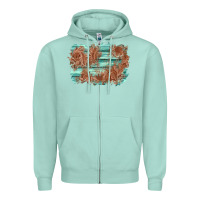 Seafoam wood leather background Zipper Hoodie - AdoDesignShop