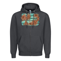 Smoke wood leather background Zipper Hoodie - AdoDesignShop