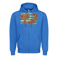 True Royal wood leather background Zipper Hoodie - AdoDesignShop