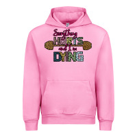 Fuchsia Pink Everything Hurts and I m Dying Urban Hoodie - Bettercallsaul