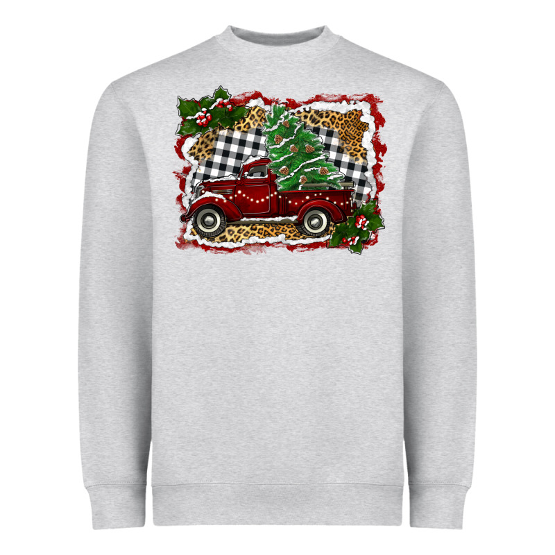 Christmas Truck With Tree Heavyweight Sweatshirt by RanaPortraitStore | Teevron