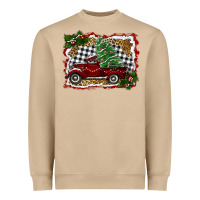 Mushroom christmas truck with tree Heavyweight Sweatshirt - RanaPortraitStore