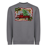 Storm christmas truck with tree Heavyweight Sweatshirt - RanaPortraitStore