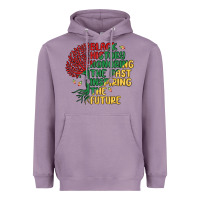 Lavender black history honoring the past inspiring the futu Heavyweight Hoodie - MaliasSmallBusiness