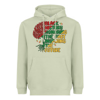 Matcha black history honoring the past inspiring the futu Heavyweight Hoodie - MaliasSmallBusiness