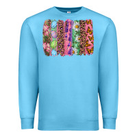 Ocean Blue Western Easter brushstroke Premium Sweatshirt - NancyCooperArtShop
