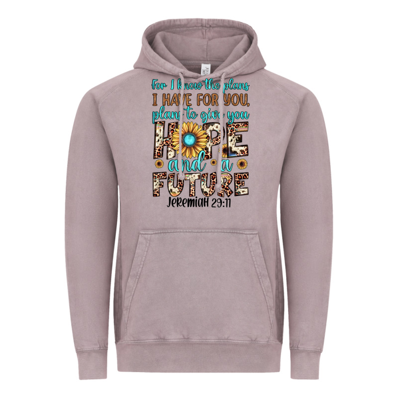 For I Know The Plans I Have For You Plans To Give You Hope And A Futur Vintage Hoodie by JahusDesignShop | Teevron