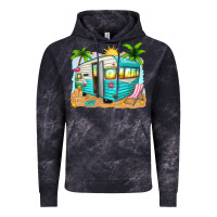 Cloud Black summer caravan Vintage Hoodie - texasbilliewilder