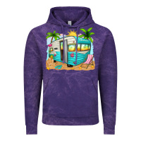 Cloud Purple summer caravan Vintage Hoodie - texasbilliewilder