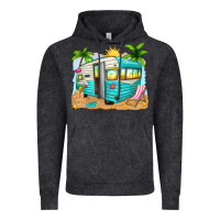 Vintage Black summer caravan Vintage Hoodie - texasbilliewilder