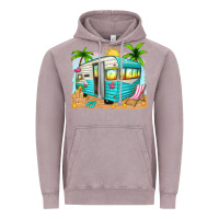 Vintage Zinc summer caravan Vintage Hoodie - texasbilliewilder
