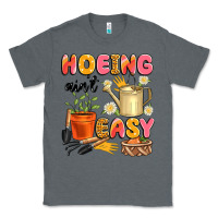 Charcoal Heather hoeing ain't easy Classic Tee - Artiststas