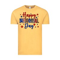 Vintage Mustard Happy memorial day Vintage Tee - Neo Western