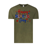Vintage Olive Happy memorial day Vintage Tee - Neo Western