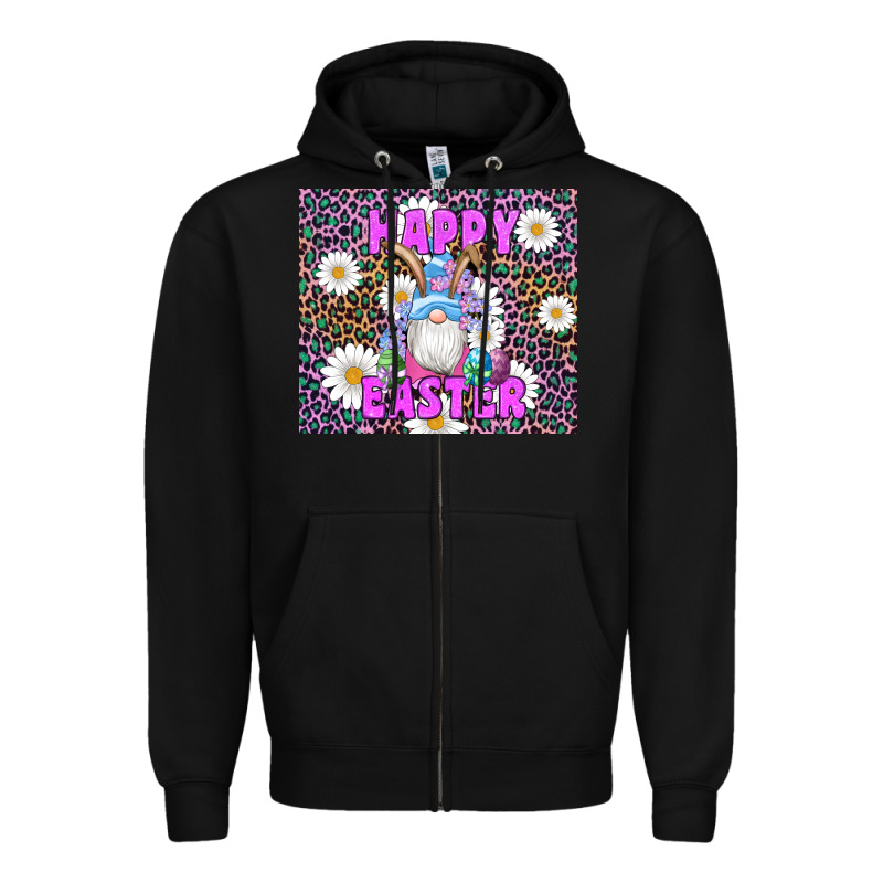 Easter Happy Easter Gnomes Bunny Daisys Zipper Hoodie by Artiststas | Teevron