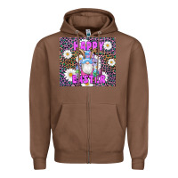 Chestnut easter happy easter gnomes bunny daisys Zipper Hoodie - Artiststas
