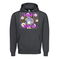 Smoke easter happy easter gnomes bunny daisys Zipper Hoodie - Artiststas