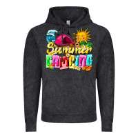 Vintage Black summer camping Vintage Hoodie - texasbilliewilder