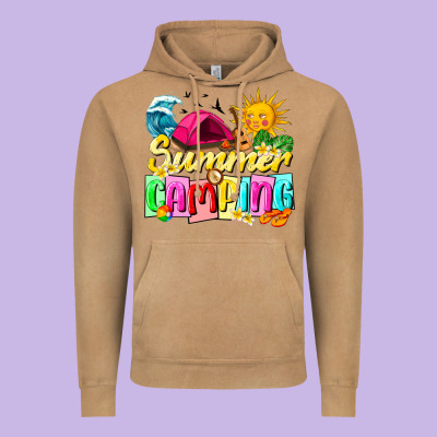 Summer Camping Vintage Hoodie Designed By Texasbilliewilder