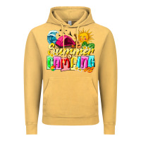 Vintage Mustard summer camping Vintage Hoodie - texasbilliewilder
