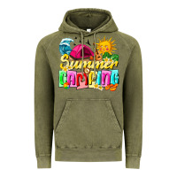 Vintage Olive summer camping Vintage Hoodie - texasbilliewilder