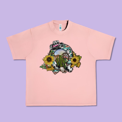 Western Horseshoe Urban Heavy Tee Designed By Sublimationcraftshop