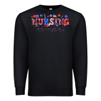 Black 4th of july nursing administrator Premium Sweatshirt - NancyCooperArtShop