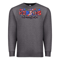 Charcoal Heather 4th of july nursing administrator Premium Sweatshirt - NancyCooperArtShop