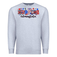 Heather Grey 4th of july nursing administrator Premium Sweatshirt - NancyCooperArtShop